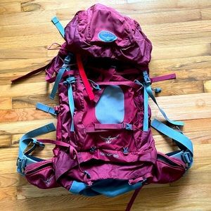 Osprey Aether 85 liter Men's Backpacking Backpack - Red